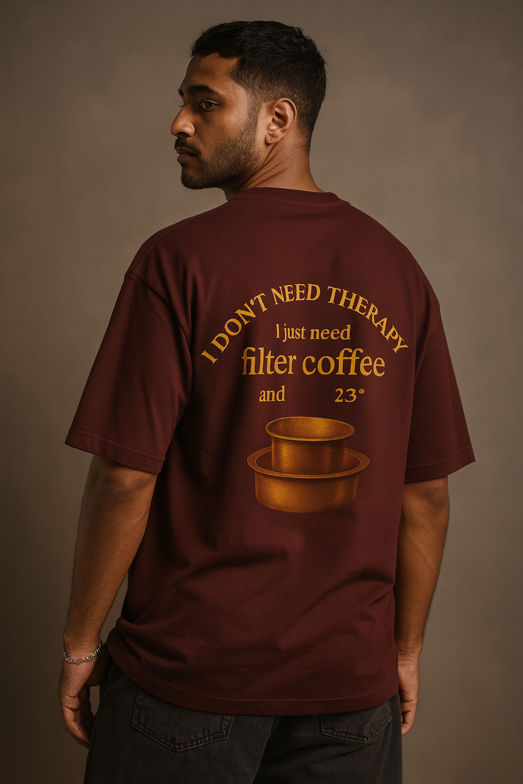 Coffee Therapy Oversized Tshirt