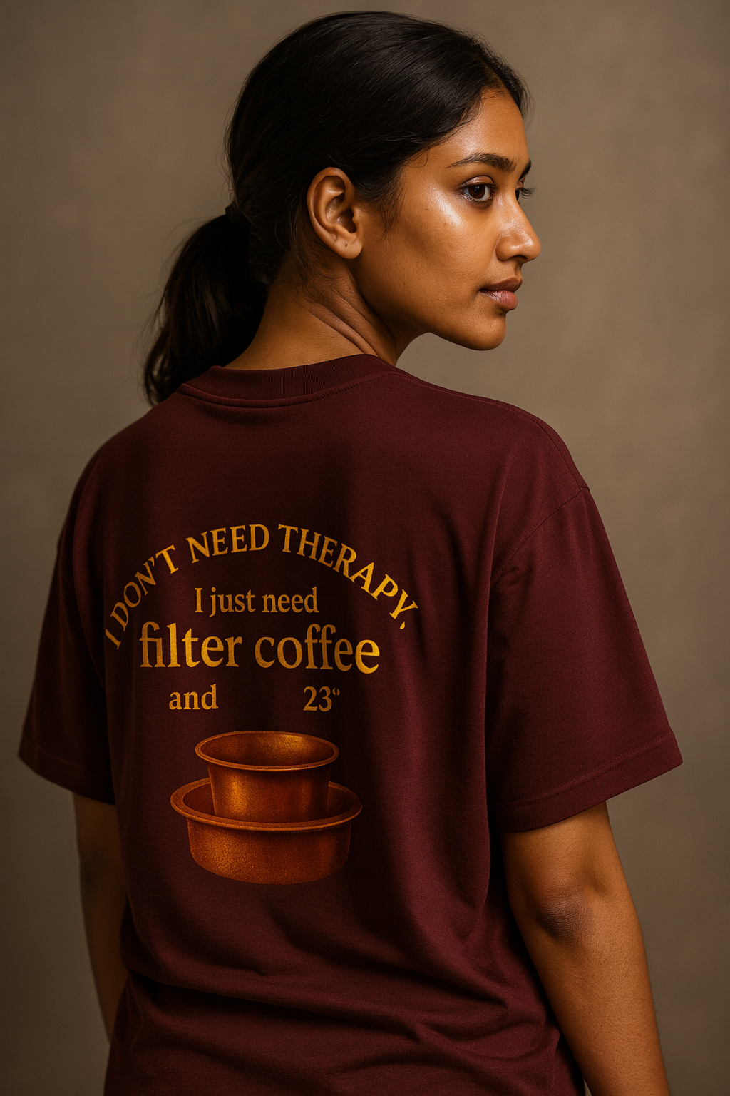 Coffee Therapy Oversized Tshirt