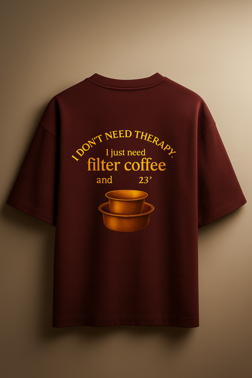 Coffee Therapy Oversized Tshirt