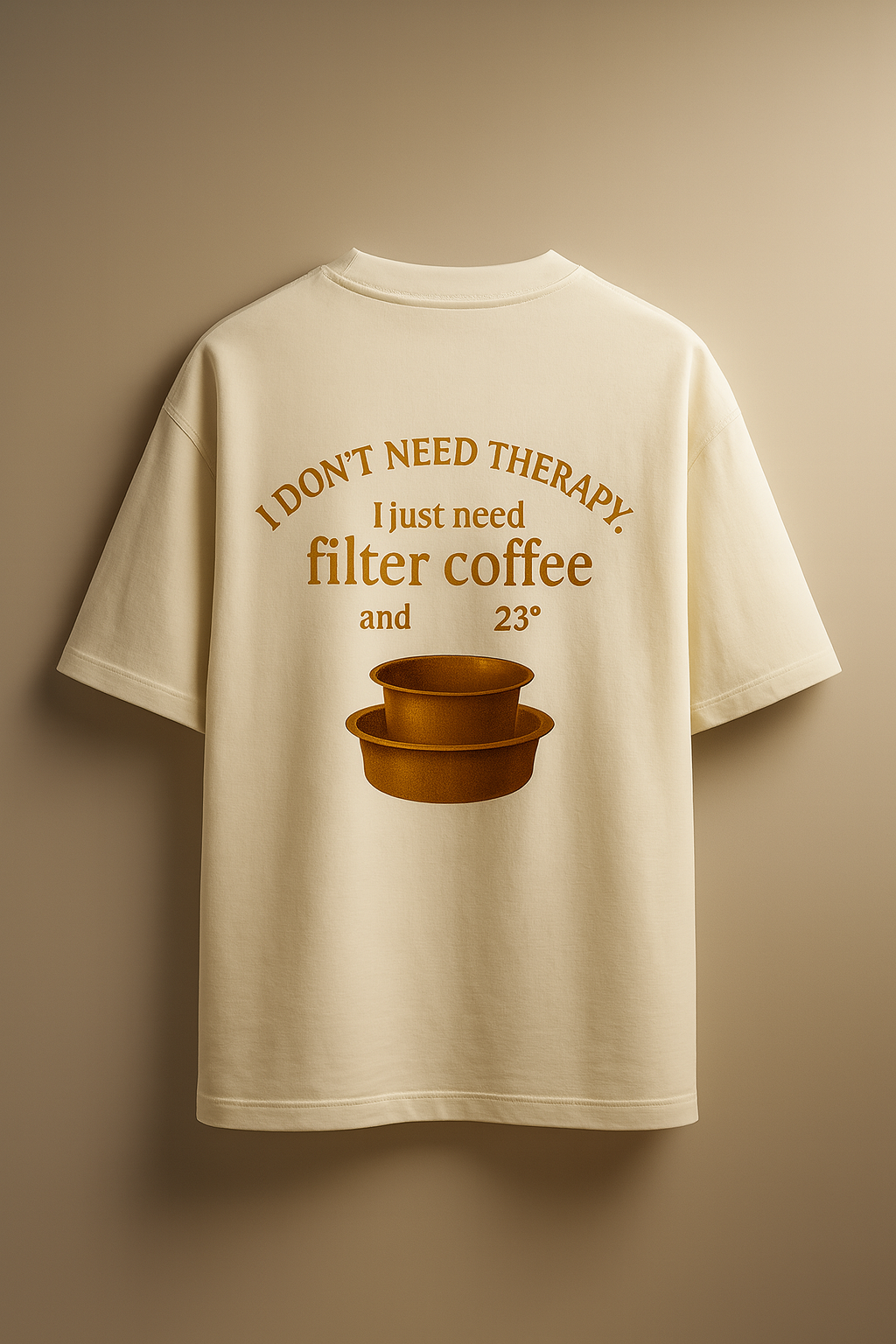 Coffee Therapy Oversized Tshirt